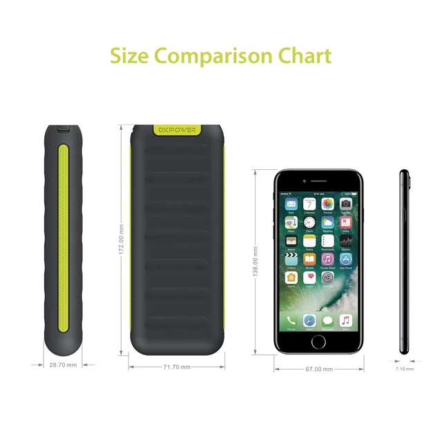 Alt view image 4 of 6 - DXPOWER Everest 18,000mAh Outdoor Emergency Portable Power Bank External Charger