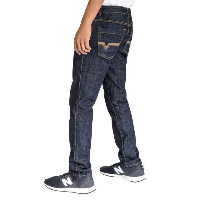 Alt view image 2 of 6 - Alta Denim Men's Stretch Skinny Slim Fit 5-Pocket Fashion Jeans, Dark Blue Wash - 28 W x 30 L