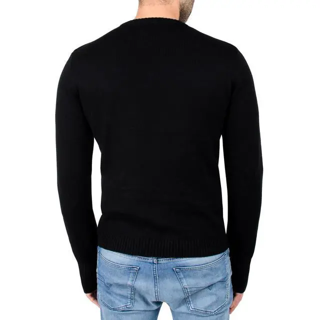 Alt view image 2 of 7 - Indigo Star Men's Fashion Crewneck Sweater Pullover with Zipper Detail - Medium