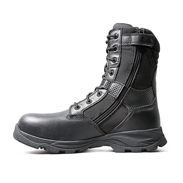 Alt view image 2 of 7 - Ridge 8108CTZ Men's 8" Waterproof Leather Tactical Military Work Boot Black