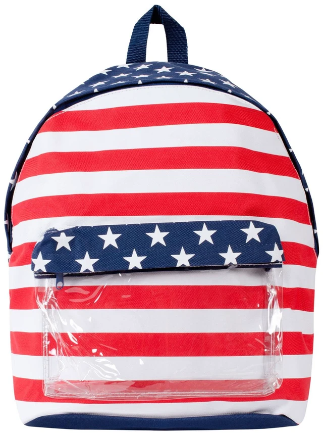 Main image of Lightweight Patriotic American Flag, All Purpose Laptop Computer Bag, Backpack