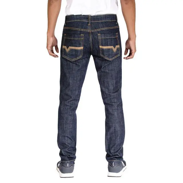Alt view image 3 of 6 - Alta Denim Men's Stretch Skinny Slim Fit 5-Pocket Fashion Jeans, Dark Blue Wash - 28 W x 30 L