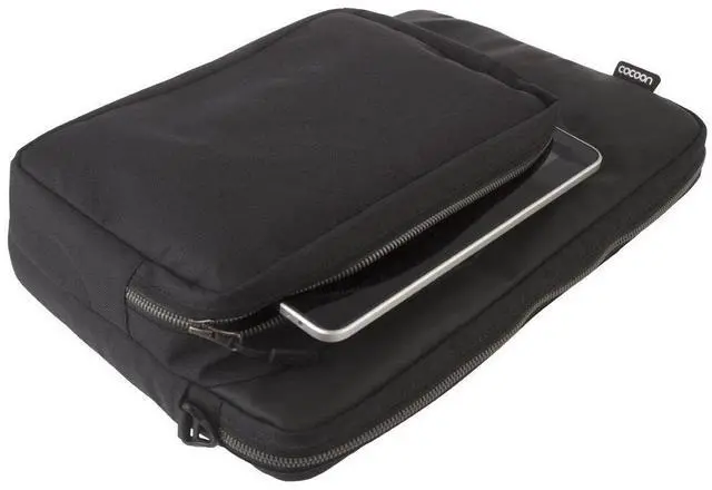 Alt view image 3 of 5 - Cocoon CLS456BK Nylon 13" Laptop & Tablet Sleeve w/ Grid-It Organization - Black