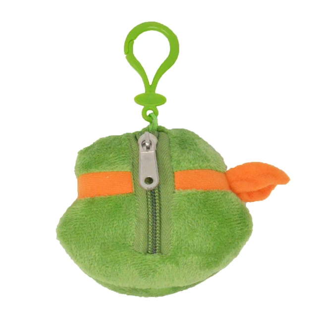 Alt view image 2 of 2 - Teenage Mutant Ninja Turtles - Michelangelo Plush Coin Clip Key Chain Toy Bag