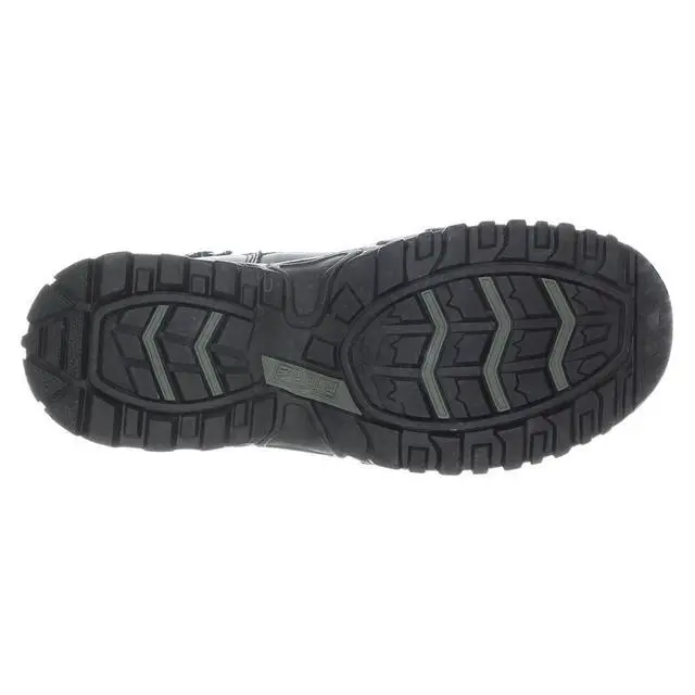 Alt view image 5 of 7 - Ridge Men Steel Toe Leather Non-Slip Tactical Military Work Black Shoe Boot - Size 8W
