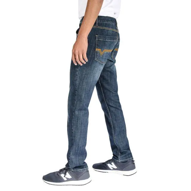 Alt view image 2 of 6 - Alta Denim Men's Stretch Skinny Slim Fit 5-Pocket Fashion Jeans, Dark Vintage Wash - 30 W x 32 L