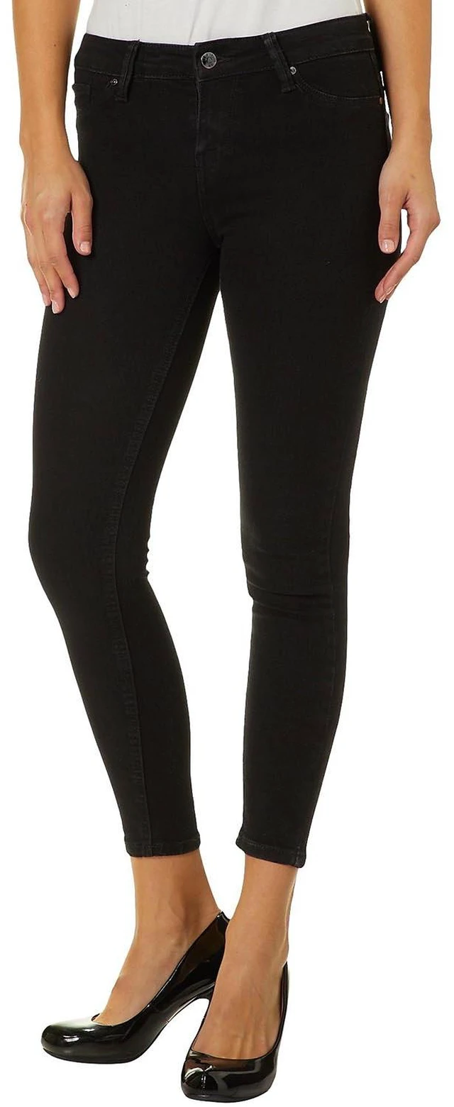 Main image of Celebrity Pink Womens Black Skinny Mid-Rise Stretch Denim Jeans Jeggings NWT