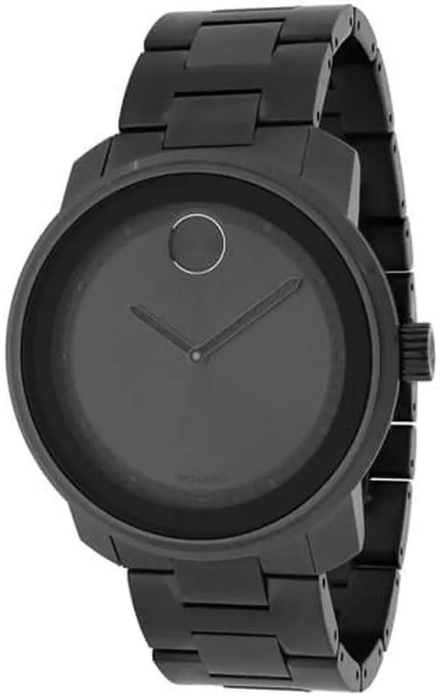 Alt view image 7 of 14 - Movado Bold Mens Grey ION Plated Stainless Steel Band Swiss Quartz Watch 3600259