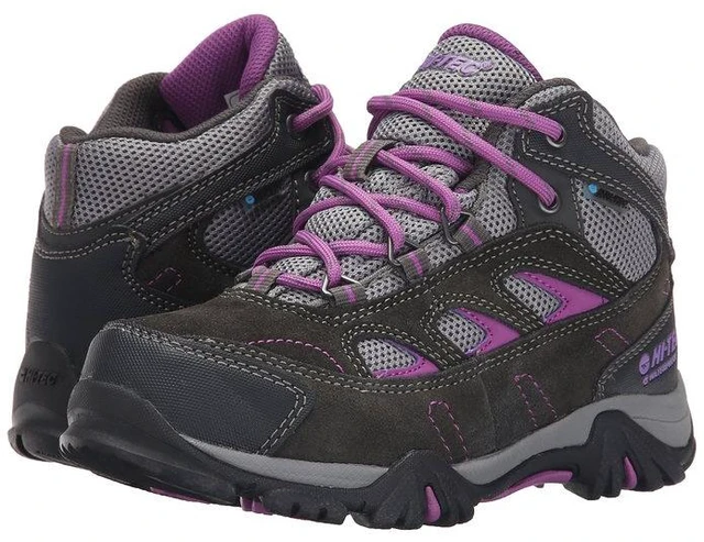 Alt view image 6 of 7 - Hi-Tec 31479 Kids Logan MDT Eva Suede Leather/Mesh Waterproof Ch Hiking Boots 5