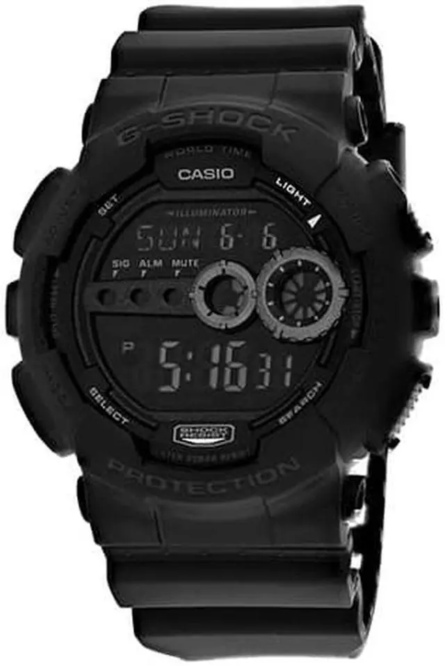 Alt view image 4 of 11 - Casio GD1001B Mens Black G-Shock Military Watch