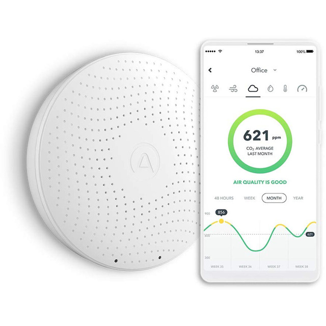 thumbnail image 2 of Airthings Wave 2951 Smart Radon Detector – Battery Operated, Indoor Air Quality Monitor 2 of 4