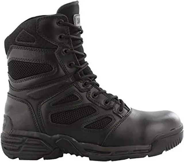Alt view image 2 of 7 - Magnum 8" Men's Raptor Side Zip Tactical Waterproof Military Police Work Boots,Black, 13