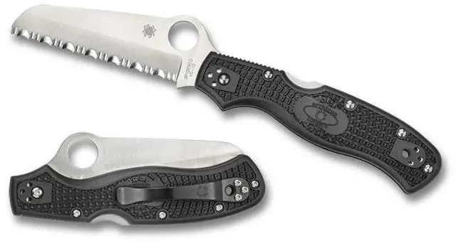 Alt view image 4 of 15 - Spyderco Rescue 3 Lightweight Knife (Black)
