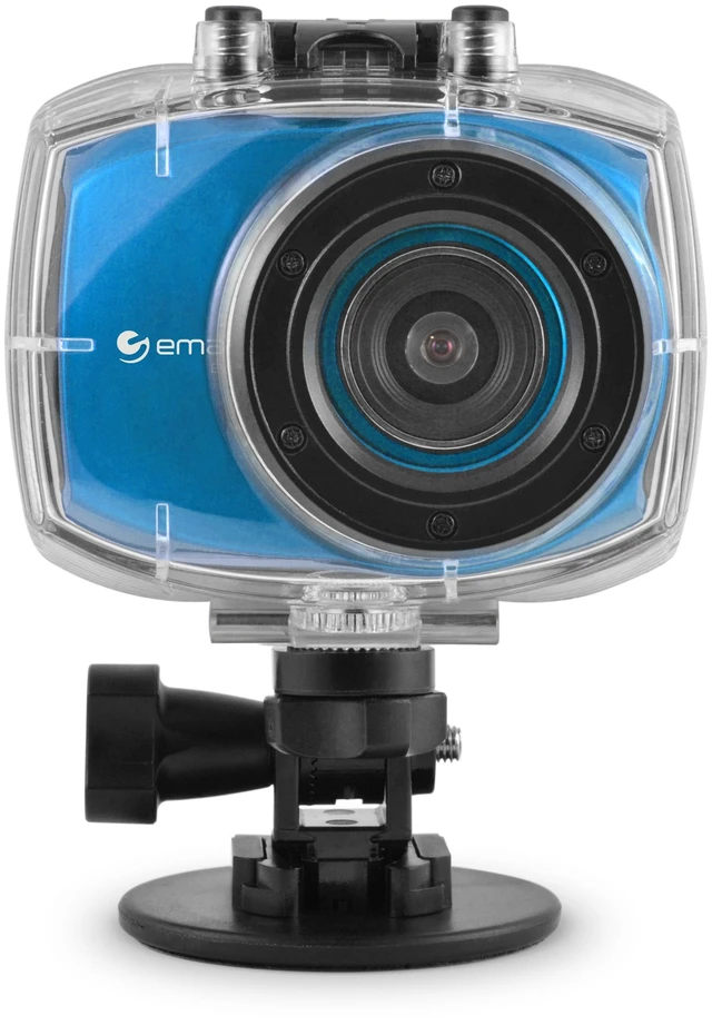 Main image of Ematic SportsCam 1080p Full HD Waterproof Touchscreen Action 5MP Camera - Blue