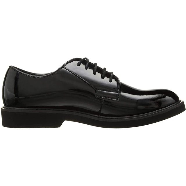 Alt view image 6 of 7 - Ridge Men's 7001 Oxford Dress Uniform Shoes High-Gloss Non-Slip Military Black