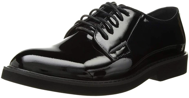 Main image of Ridge Men's 7001 Oxford Dress Uniform Shoes High-Gloss Non-Slip Military Black