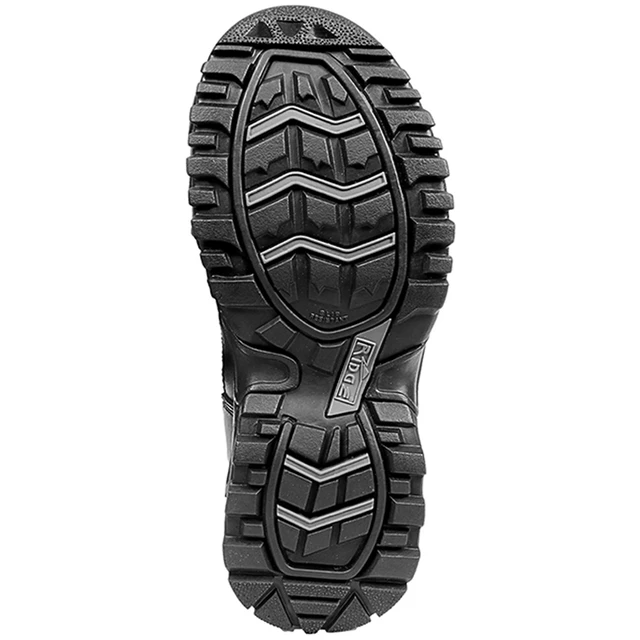 Alt view image 3 of 6 - Ridge Men Waterproof Leather Non-Slip Tactical Military Work Black Shoe Boot - (M)4.5 (W)6.0