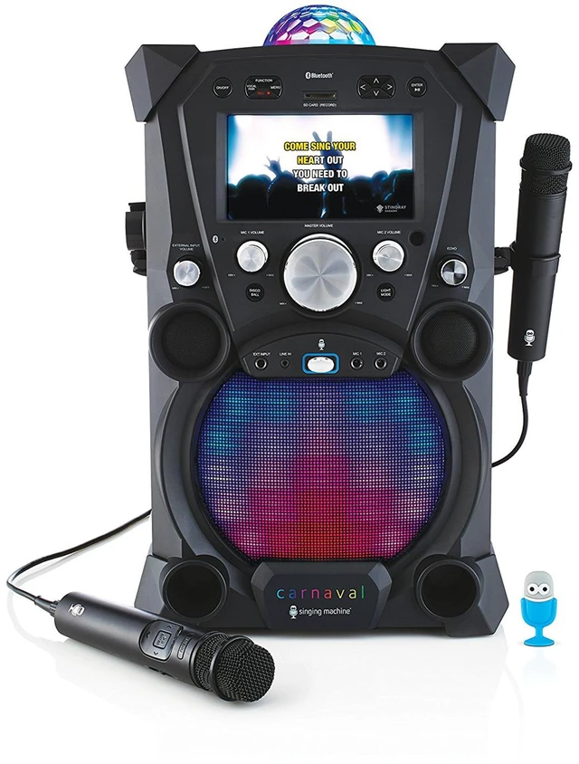 Main image of Singing Machine Carnival 8 GB Bluetooth MP3 Karaoke System - Black