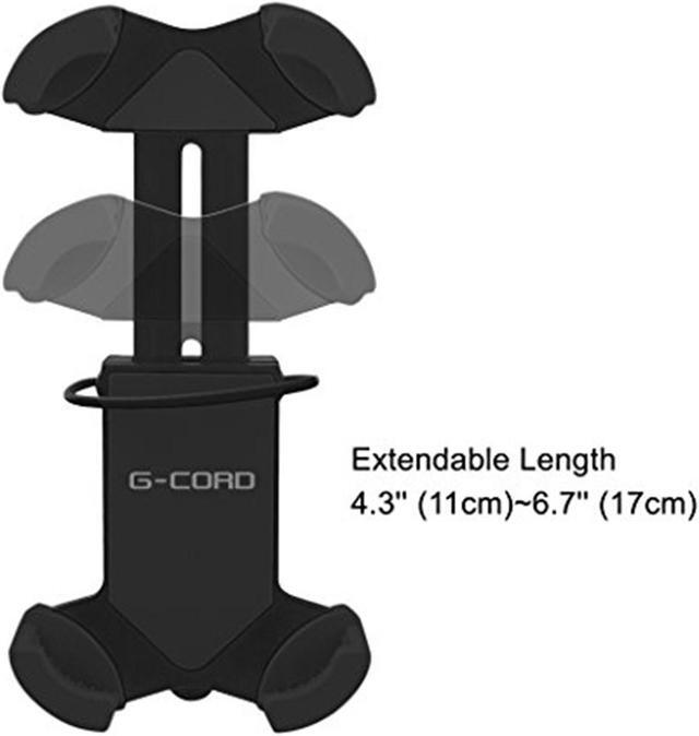 Alt view image 5 of 7 - G-Cord Bike Mount & Adjustable Cradle Holder for Most Smartphones Models, Black