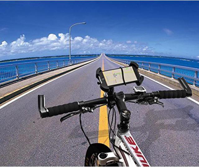 Alt view image 6 of 7 - G-Cord Bike Mount & Adjustable Cradle Holder for Most Smartphones Models, Black