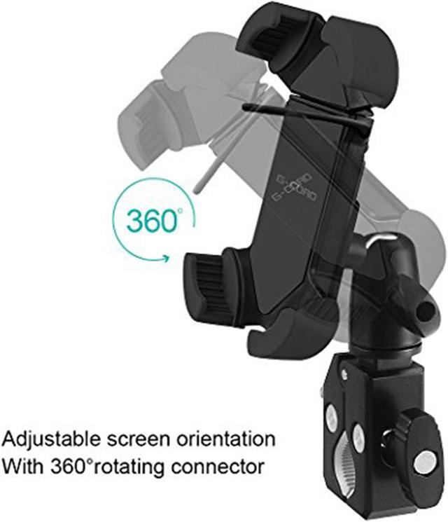 Alt view image 3 of 7 - G-Cord Bike Mount & Adjustable Cradle Holder for Most Smartphones Models, Black