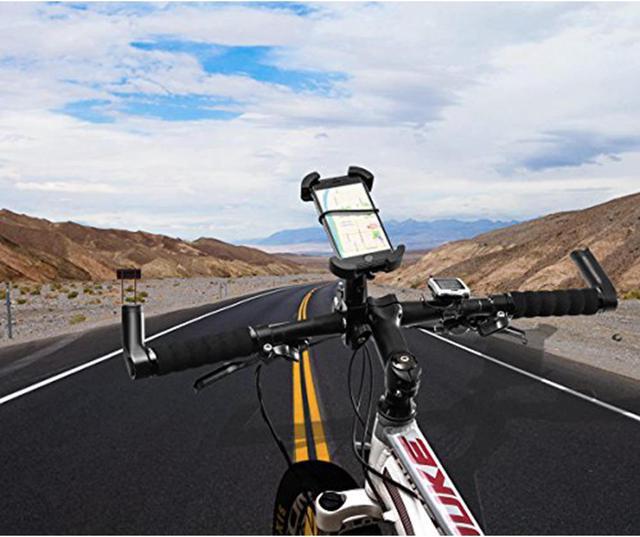 Alt view image 2 of 7 - G-Cord Bike Mount & Adjustable Cradle Holder for Most Smartphones Models, Black
