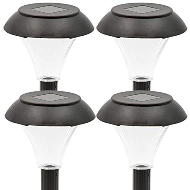 Alt view image 6 of 7 - 4 Pack Solar Garden Outdoor LED Stake Lighting Solar Pathway, Walkway, & Patio