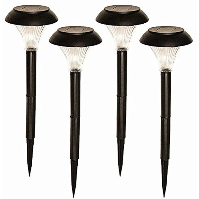 Alt view image 2 of 7 - 4 Pack Solar Garden Outdoor LED Stake Lighting Solar Pathway, Walkway, & Patio