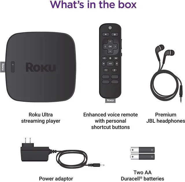 Alt view image 7 of 12 - Roku Ultra | Streaming Media Player 4K/HD/HDR with Premium JBL Headphones 2019