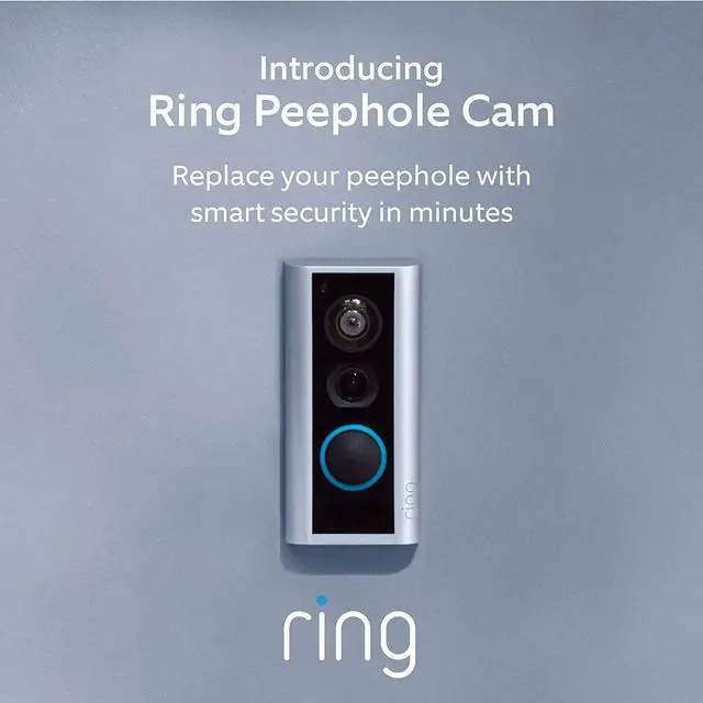 Alt view image 3 of 13 - Ring Peephole Cam - Smart video doorbell, HD video, 2-way talk, easy installation