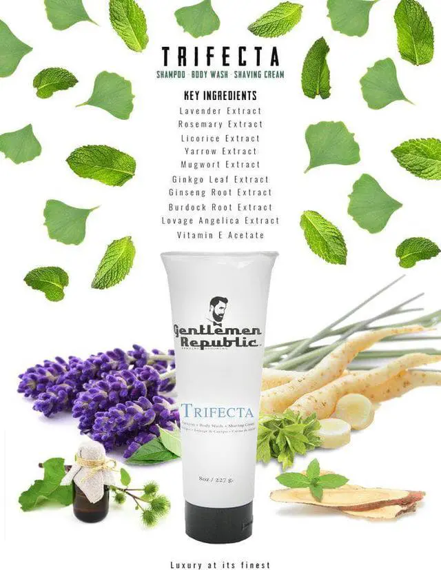 Alt view image 2 of 5 - Gentlemen Republic Trifecta - Shampoo, Body Wash and Shaving Cream for Men - 8oz