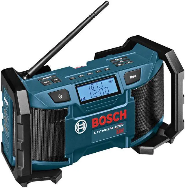 Alt view image 7 of 10 - Bosch PB180 18V Lithium-Ion AM/FM Radio with MP3 Compatibility