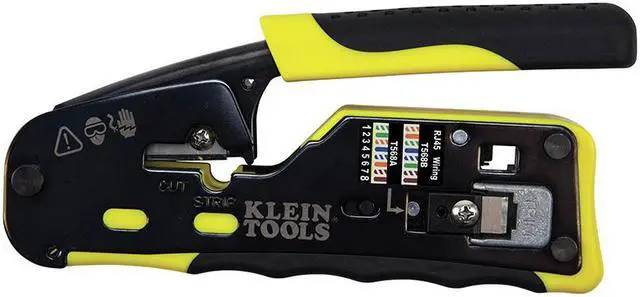 Alt view image 9 of 20 - KLEIN TOOLS VDV226-110 6 3/32 in Ratchet Crimper CAT3, CAT6/6A