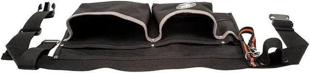 Alt view image 8 of 16 - KLEIN TOOLS 5244 Black Ballistic Polyester Tool Belt, 6 Pockets, 5244