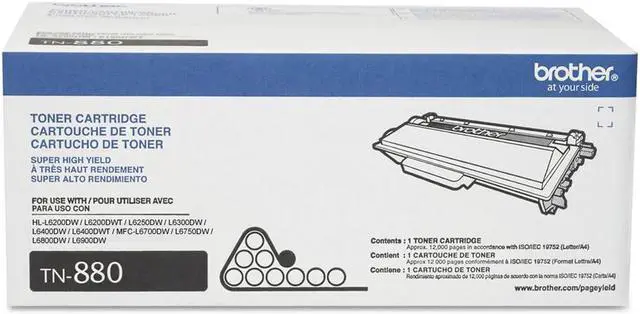 Alt view image 11 of 19 - Brother Super High Yield Toner Cartridge (12 000 Yield) TN880