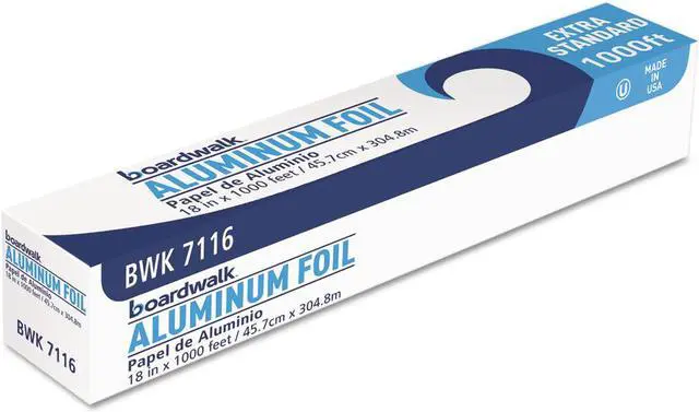 Alt view image 5 of 16 - Premium Quality Aluminum Foil Roll, 18" X 1000 Ft, 16 Micron Thickness, Silver