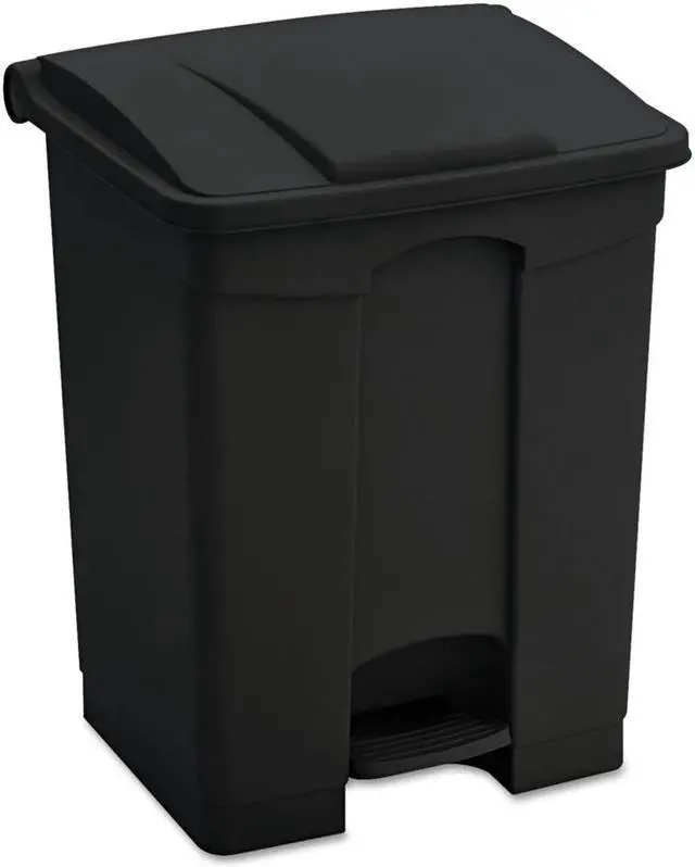 Alt view image 16 of 20 - Large Capacity Plastic Step-On Receptacle, 23Gal, Black