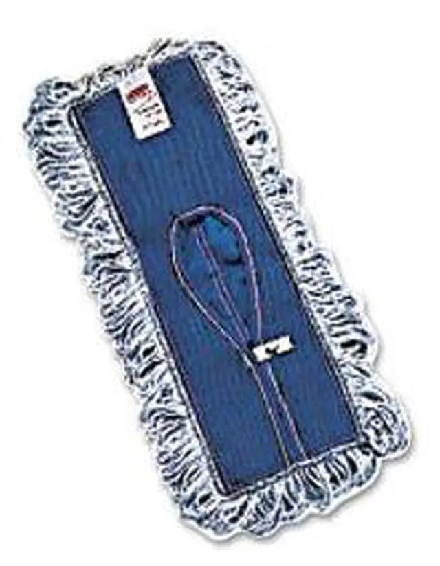 Alt view image 7 of 15 - Rubbermaid Commercial Finish System Replacement Mop Head 18 x 5 Rayon/Synthetic White E052