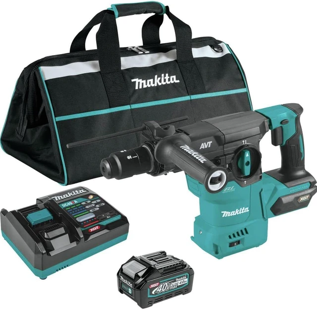 Main image of Makita GRH09M1 40V Max XGT Brushless Lithium-Ion 1-3/16 in. Cordless AVT AWS Rotary Hammer Kit (4 Ah)