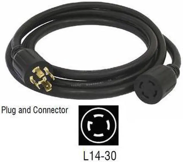 Main image of 6327 30 Amp 10 ft. NEMA L14-30 Generator Power Cord