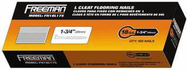 Alt view image 4 of 5 - Freeman FN18L175 18 Gauge 1.75-Inch L-Cleats - 500-Pack