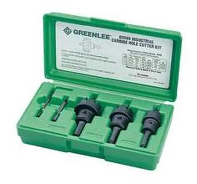 Alt view image 2 of 9 - Greenlee 635 5-Piece Carbide Tipped Hole Cutter Kit