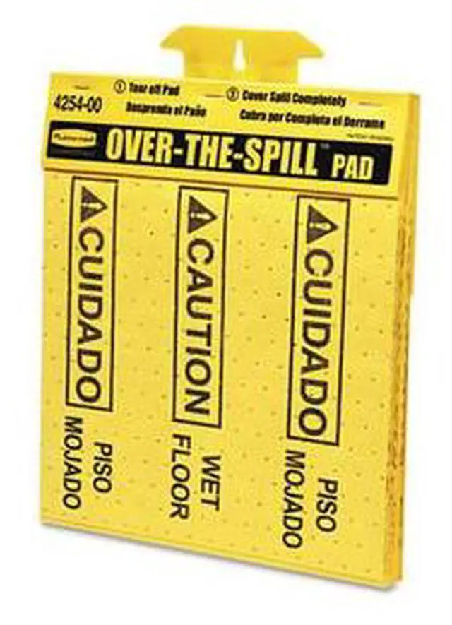 Alt view image 5 of 15 - Rubbermaid Commercial Pad,Ovrspill,Tblt,22pd,Yw 4254
