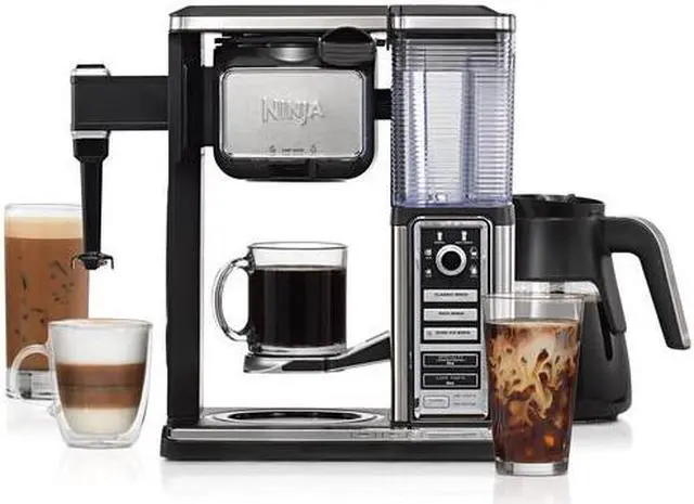 Alt view image 3 of 20 - Ninja - Coffee Bar 10-Cup Coffeemaker - Black/Stainless