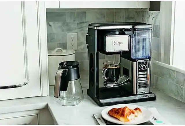 Alt view image 5 of 20 - Ninja - Coffee Bar 10-Cup Coffeemaker - Black/Stainless