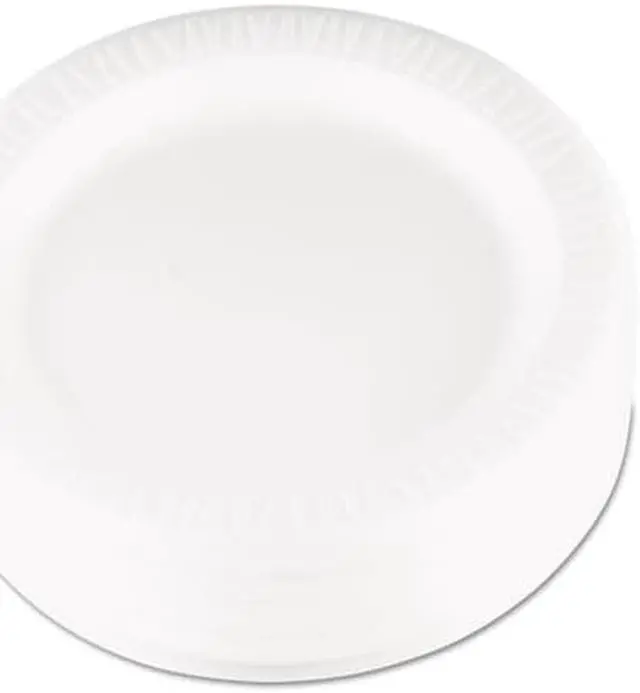 Alt view image 4 of 6 - Quiet Classic Laminated Foam Dinnerware Plate 9" dia White 125/Pack