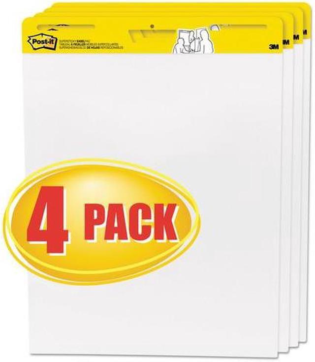 Alt view image 11 of 20 - Post-it®   Self-Stick Easel Pad, 25 x 30, White, 30 Sheets/Pad, 4 Pads/Pack