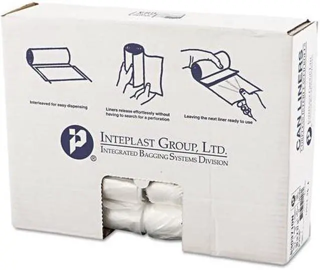 Alt view image 5 of 11 - Inteplast Group High-Density Can Liner 30 x 37 30gal 10mic Clear 25/Roll 20