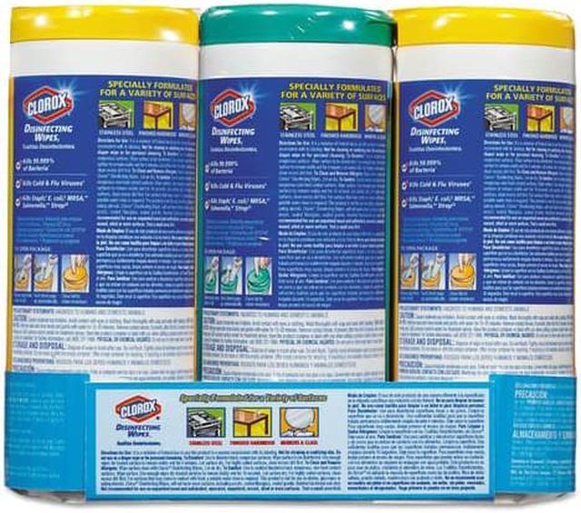 Alt view image 11 of 20 - Clorox 30112 Disinfecting Surface Cleaner Wipes Value Pack Scented 105 ct Total