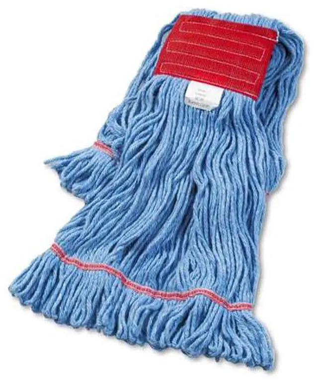 Alt view image 7 of 20 - Boardwalk Super Loop Wet Mop Head Cotton/Synthetic Large Size Blue 503BLEA